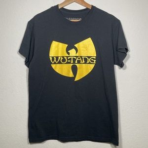 Wu Tang Clan Black Cotton Short Sleeve Logo Graphic T Shirt Men Size Medium